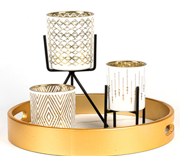 BYF Craft Luxury Pattern Glass Holder: Reshaping Home Rituals with Golden Light and Shadow