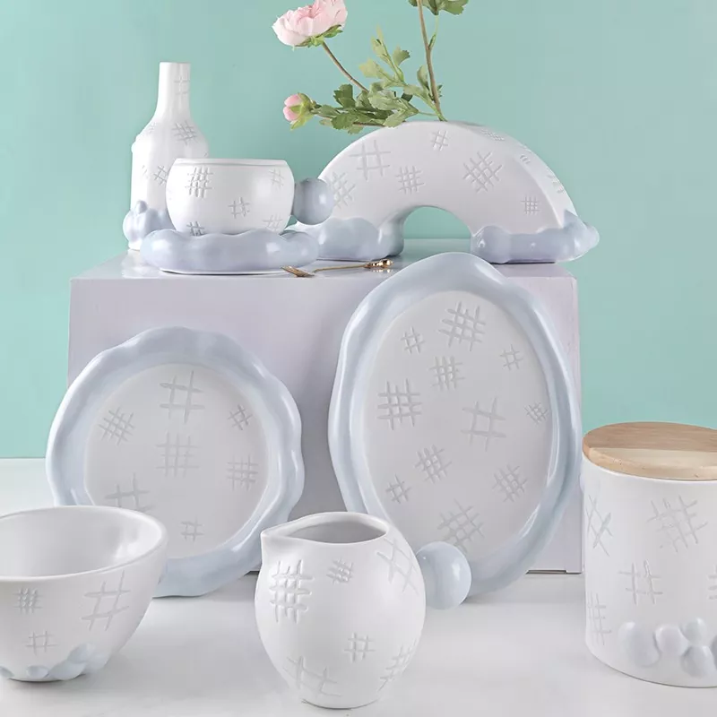 ເຄື່ອງລ້າງຈານປອດໄພ Vitrified White China Bowl Set