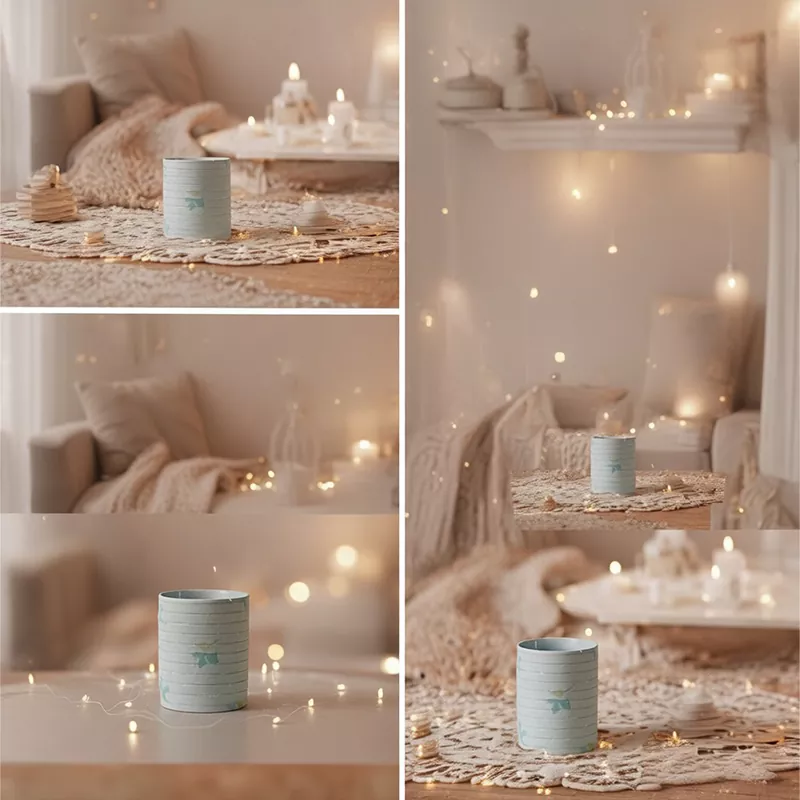 Handpainted Floral Ceramic ທຽນໄຂ