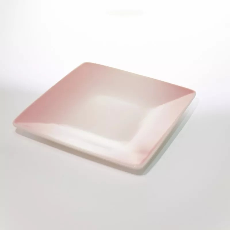 Minimalist Square Ombre Ceramic Plate
