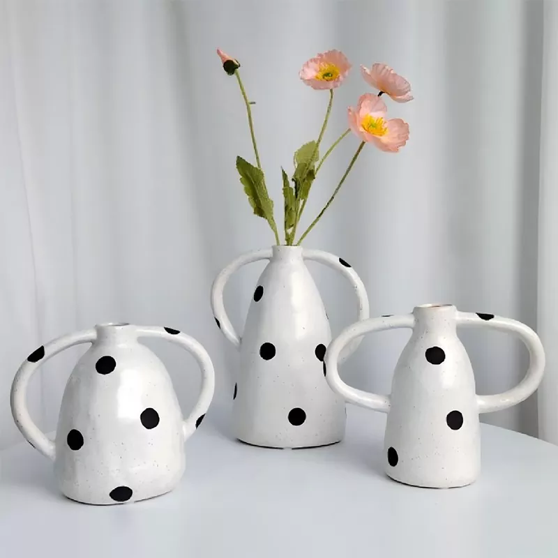 ແກ້ວ Polka Dot Stoneware