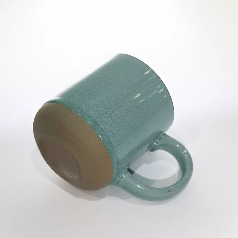 Simple Modern Ceramic Travel Mug ສີຟ້າ