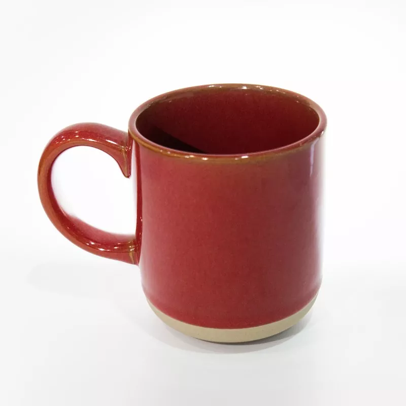 Simple Modern Ceramic Travel Mug ສີແດງ